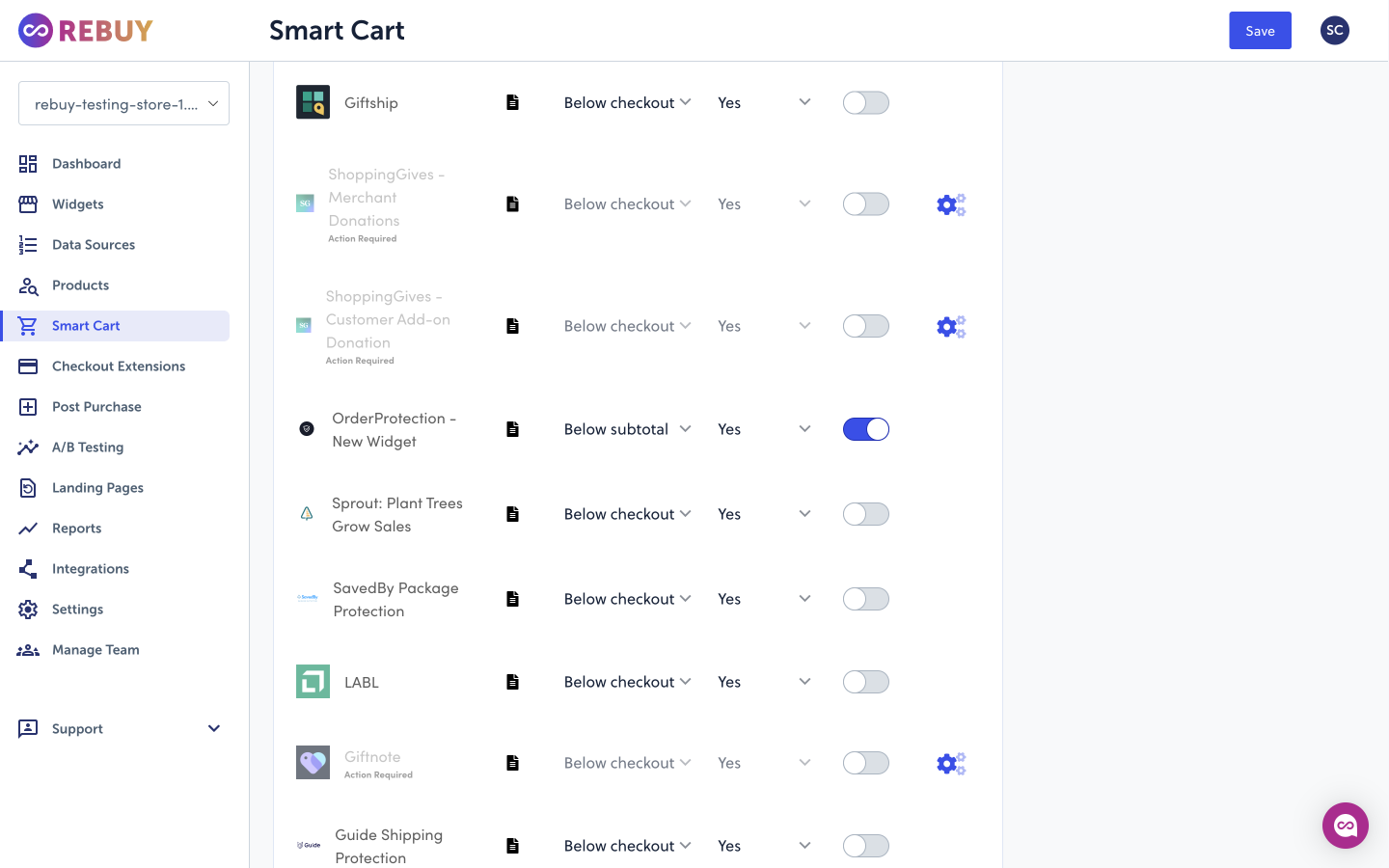 smart cart order protection app